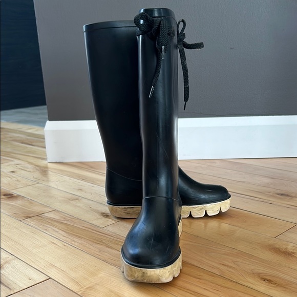 Marc Jacobs Black Women's Rain Boots - Picture 3 of 4